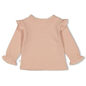 SWEET POPPY - 8x2 Rib Knit Embroidered Signature Top
