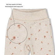 SWEET POPPY - Rib Ajour Allover Print Fashion Pants