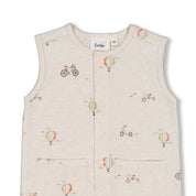 MINI ADVENTURER - Signature Allover Print Sleeveless Short Playsuit