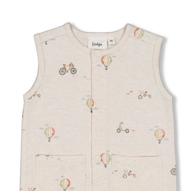 MINI ADVENTURER - Signature Allover Print Sleeveless Short Playsuit