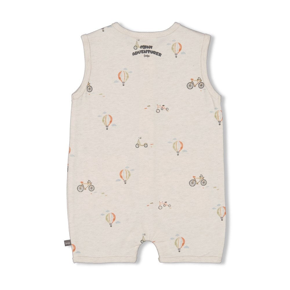 MINI ADVENTURER - Signature Allover Print Sleeveless Short Playsuit