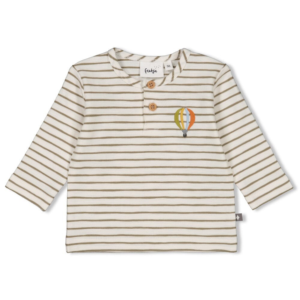MINI ADVENTURER - Embroidered Ballon Slub Yarn Top