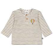 MINI ADVENTURER - Embroidered Ballon Slub Yarn Top
