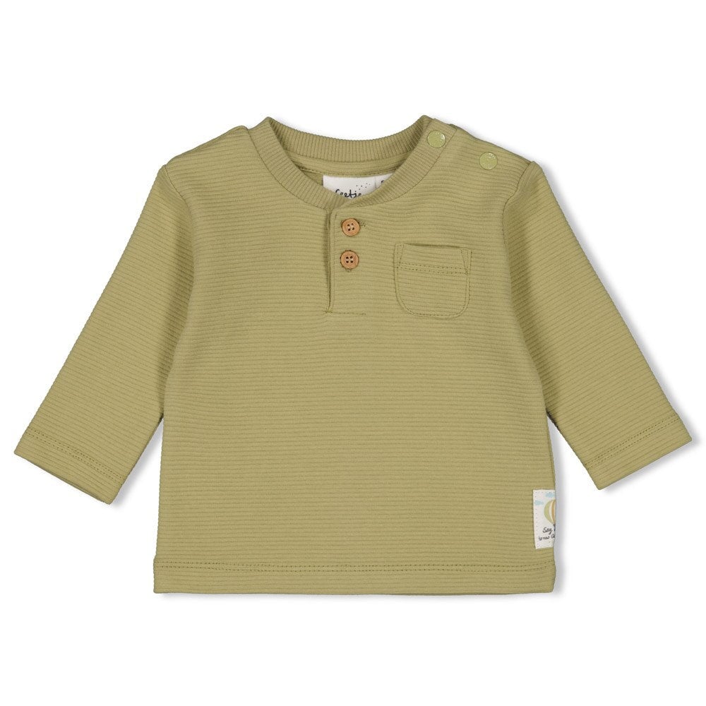 MINI ADVENTURER - Ottoman Rib Knit Henley Top