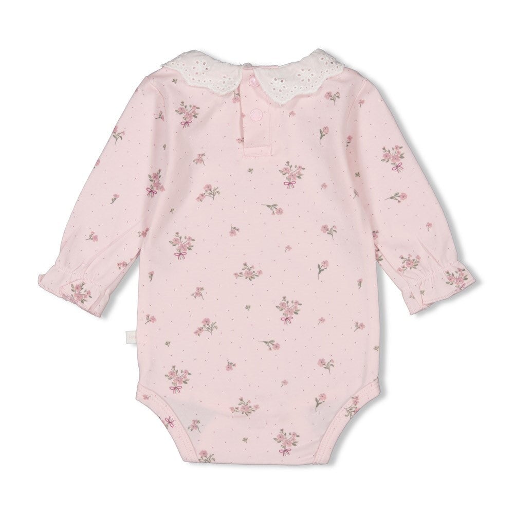 BLOSSOM - Allover Print Lace Collar Body