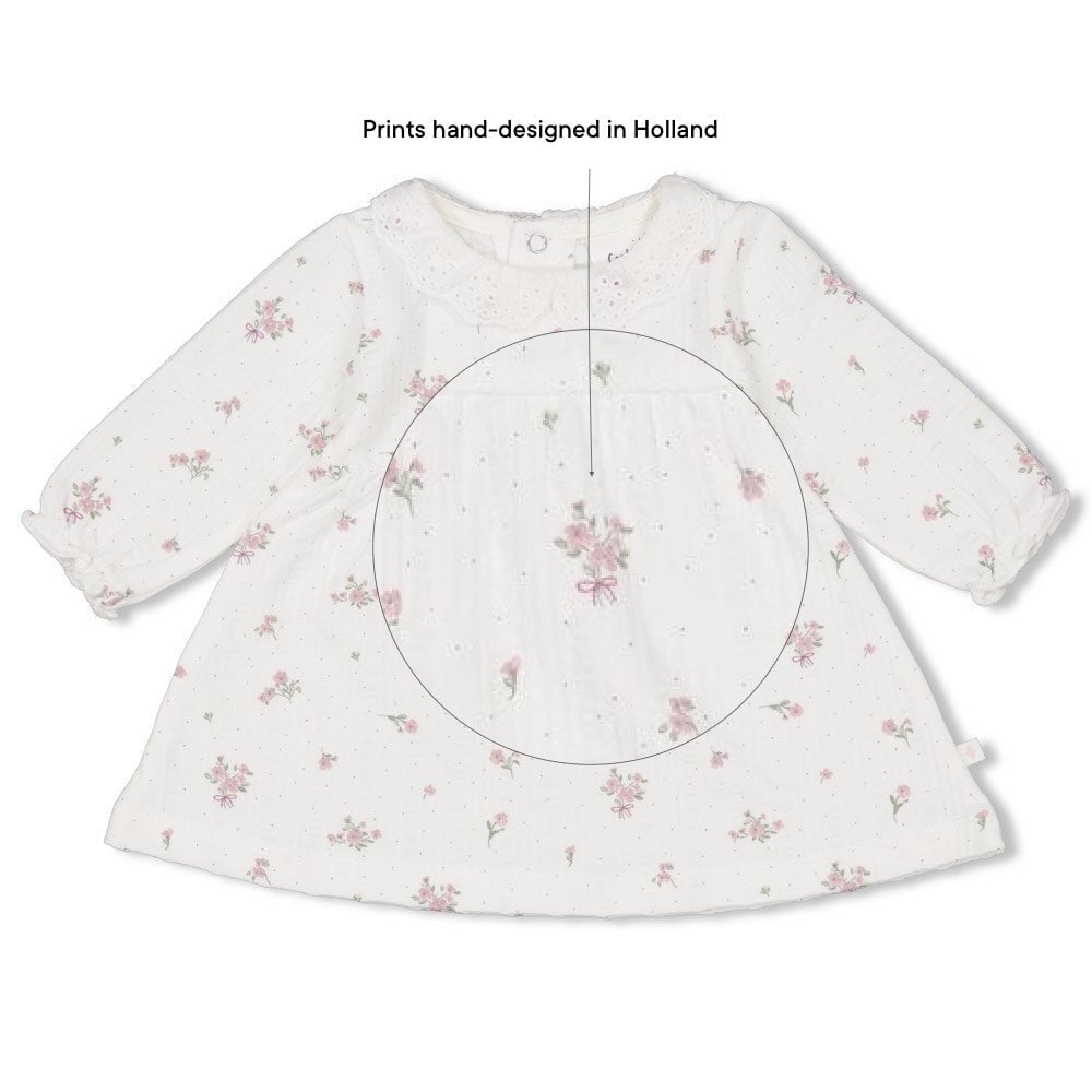 BLOSSOM - Allover Print Seersucker Charming Dress