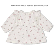 BLOSSOM - Seersucker Allover Print Ruffles Top