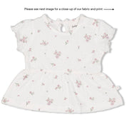 BLOSSOM - Seersucker Allover Print Fashion Swing Top