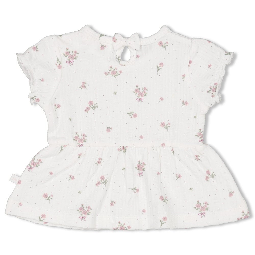 BLOSSOM - Seersucker Allover Print Fashion Swing Top