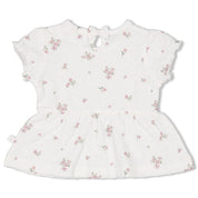 BLOSSOM - Seersucker Allover Print Fashion Swing Top