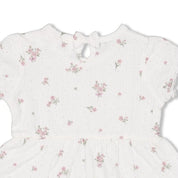 BLOSSOM - Seersucker Allover Print Fashion Swing Top