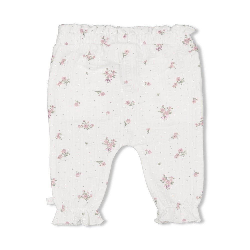 BLOSSOM - Seersucker Allover Print Fashion Pants