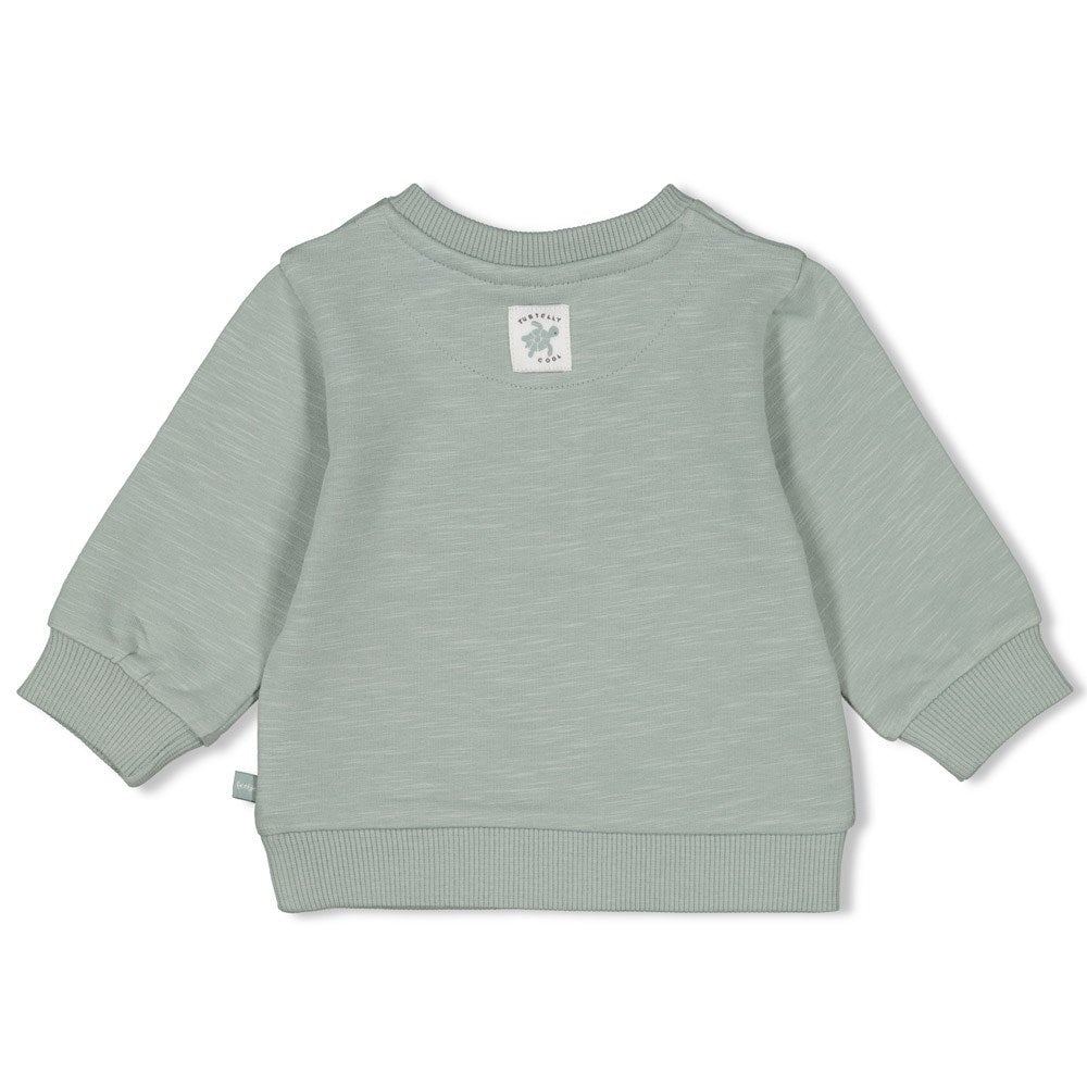 TURTELLY COOL - French Terry Slub Yarn Henley Sweat Top