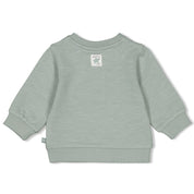 TURTELLY COOL - French Terry Slub Yarn Henley Sweat Top