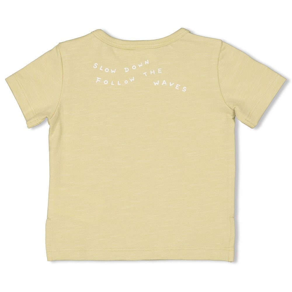 TURTELLY COOL - "Slow Down" Embroidered Bib Top