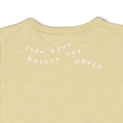 TURTELLY COOL - "Slow Down" Embroidered Bib Top