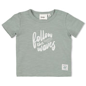 TURTELLY COOL - "Follow the Waves" Embroidered Retro Top