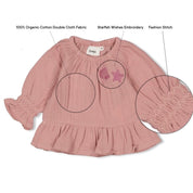 STARFISH WISHES - Double Cloth Keepsake Frills Top