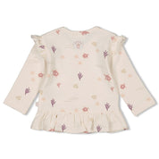 STARFISH WISHES - Allover Print Slub Yarn Frills Swing Top