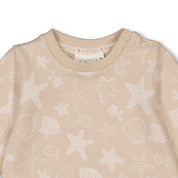 STARFISH WISHES - Allover Print French Terry Sweat Top