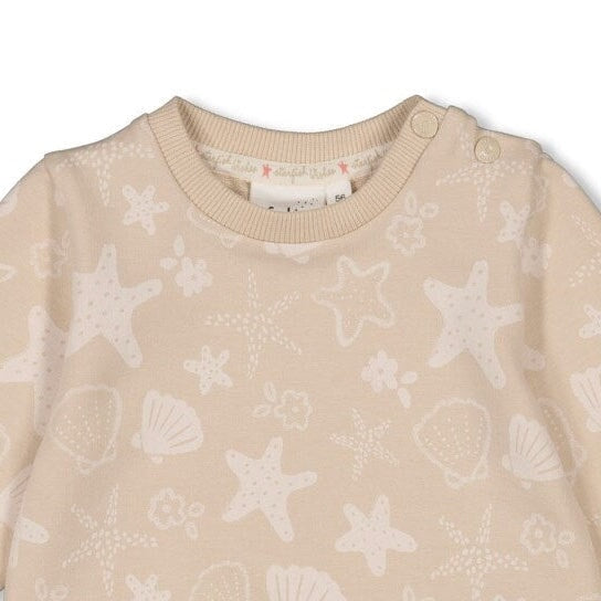 STARFISH WISHES - Allover Print French Terry Sweat Top