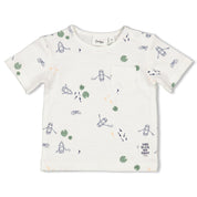 ROCK MY BOAT - Signature Allover Print Slub Yarn Single Jersey Fashion Top