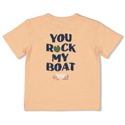 ROCK MY BOAT - "Row With the Flow" Slub Yarn Single Jersey Bib Top