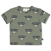 ROCK MY BOAT - Signature Allover Print Slub Yarn Single Jersey Fashion Top