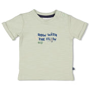 ROCK MY BOAT - "Row With the Flow" Single Jersey Slub Yarn Fashion Top