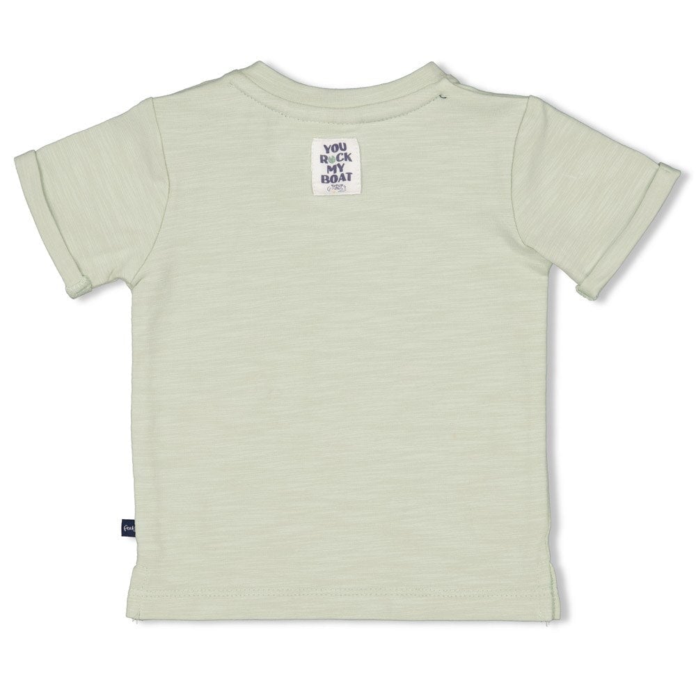 ROCK MY BOAT - "Row With the Flow" Single Jersey Slub Yarn Fashion Top