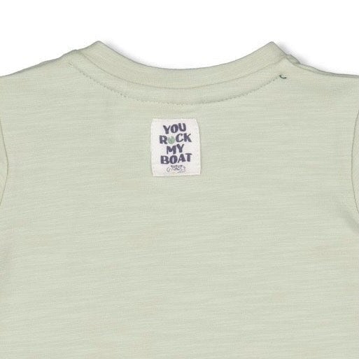 ROCK MY BOAT - "Row With the Flow" Single Jersey Slub Yarn Fashion Top