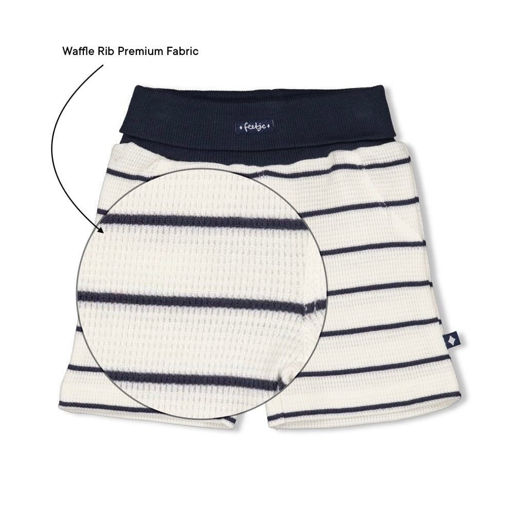 ROCK MY BOAT - Waffle Rib Soft Fashion Shorts