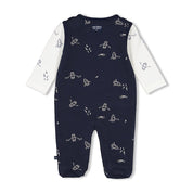 ROCK MY BOAT - 2 Piece Allover Print Footed Romper