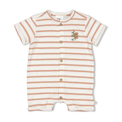 THE CHILL CLUB - Slub Yarn Stripe Short Suit