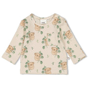 THE CHILL CLUB - Allover Print Slub Yarn Top