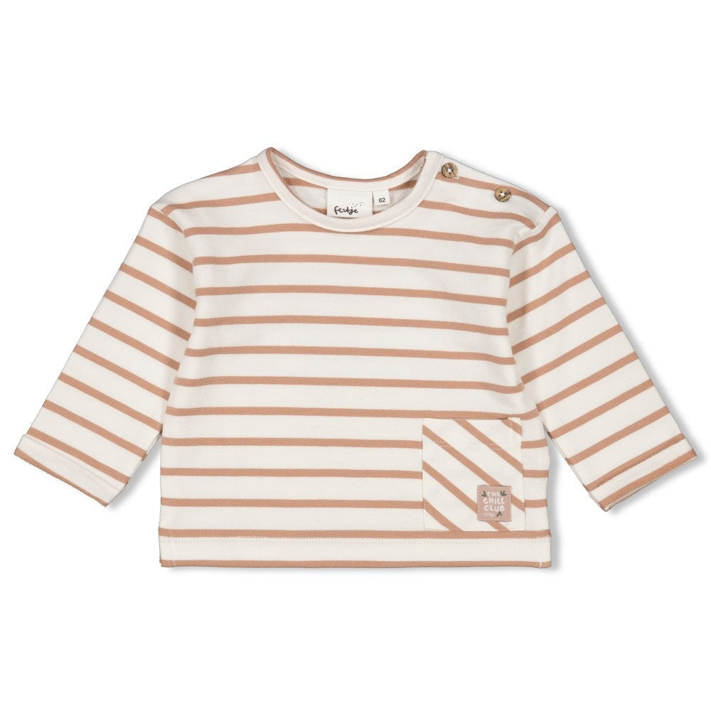 THE CHILL CLUB - Collection Stripe French Terry Top