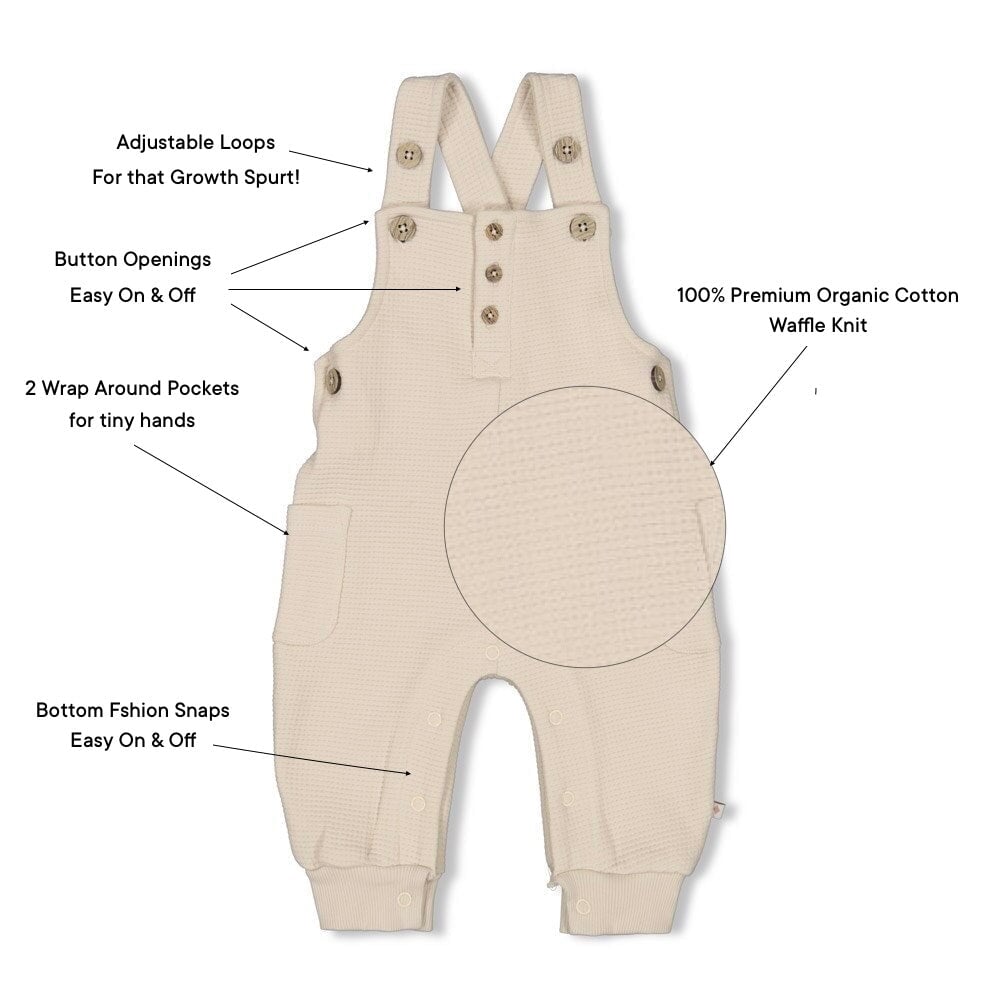 THE CHILL CLUB - Keepsake Waffle Knit Fashion Overall