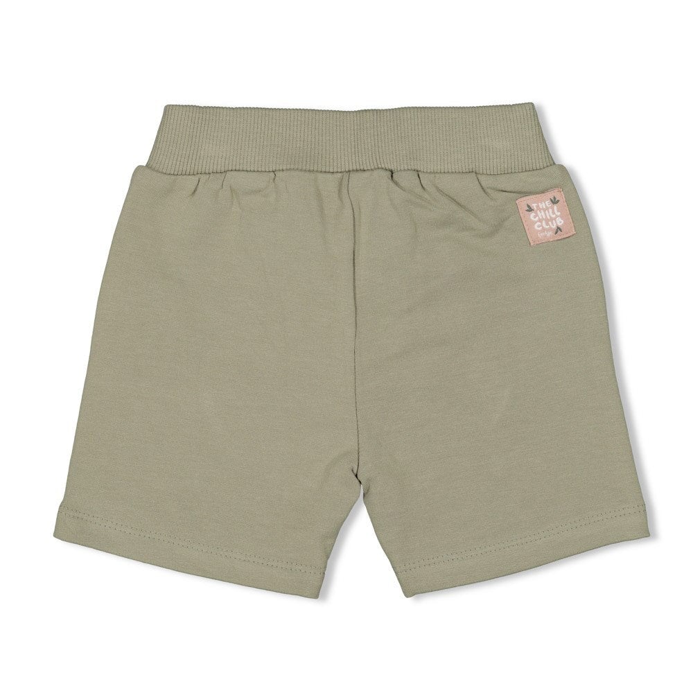 THE CHILL CLUB - Front Bib French Terry Fashion Shorts