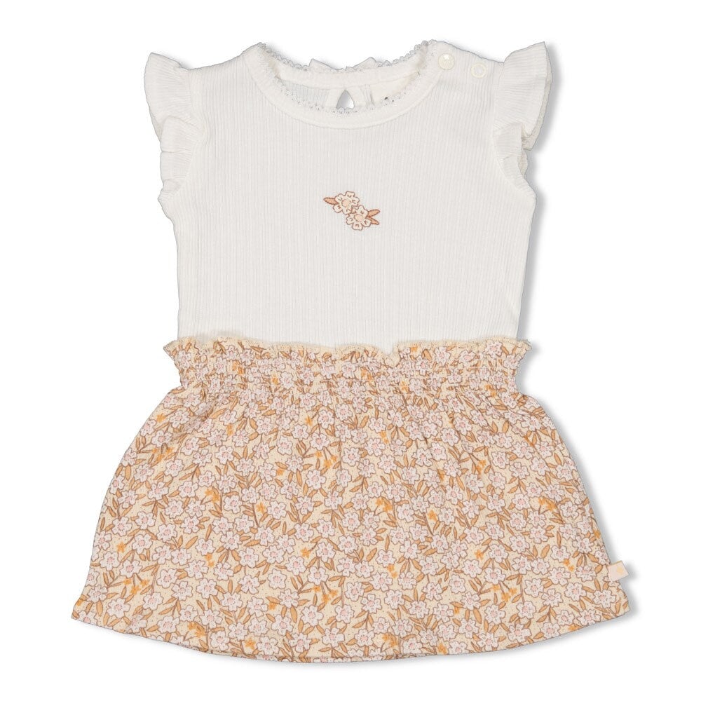 FLOWER FIELD - Pointelle & Fancy Fabric Fashion Dress