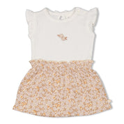 FLOWER FIELD - Pointelle & Fancy Fabric Fashion Dress