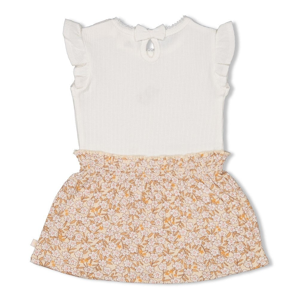 FLOWER FIELD - Pointelle & Fancy Fabric Fashion Dress