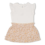 FLOWER FIELD - Pointelle & Fancy Fabric Fashion Dress