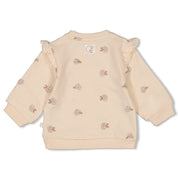 FLOWER FIELD - Allover Print French Terry Fashion Sweat Top