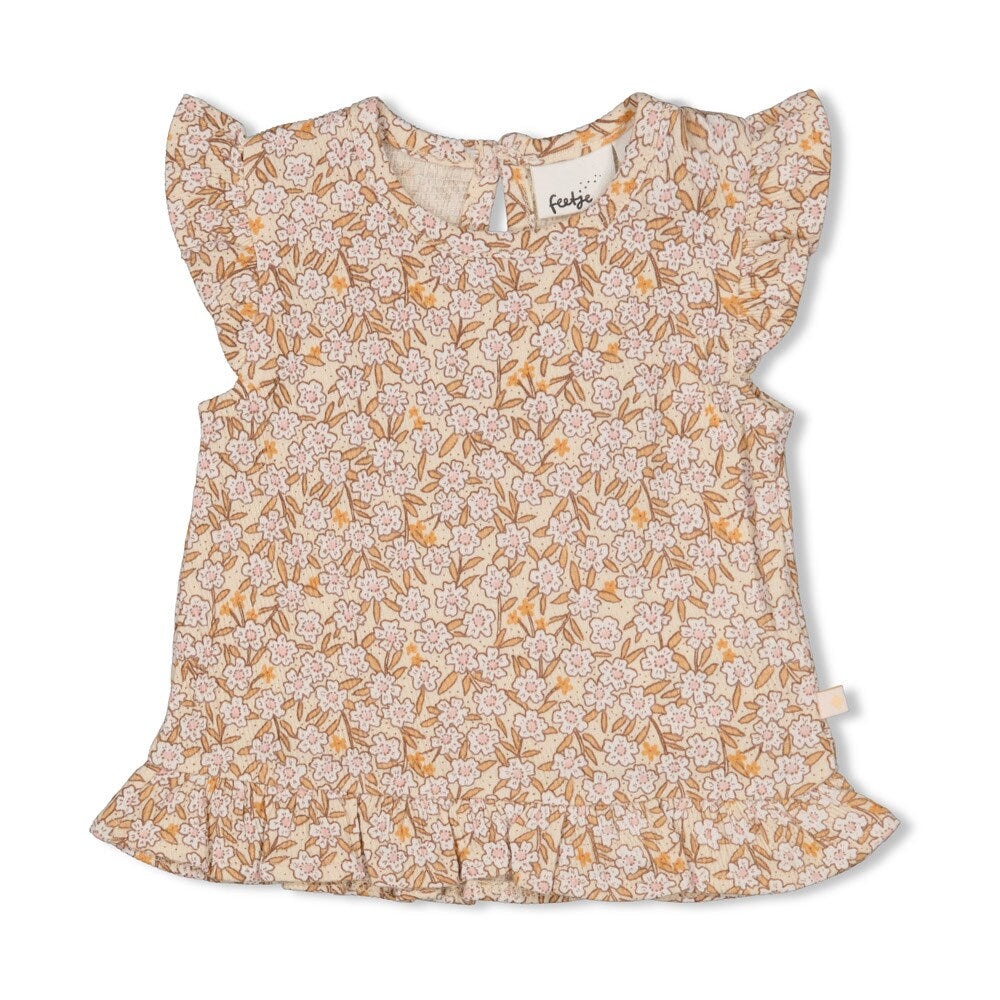 FLOWER FIELD - Allover Print "Fancy Fabric" Fashion Swing Top