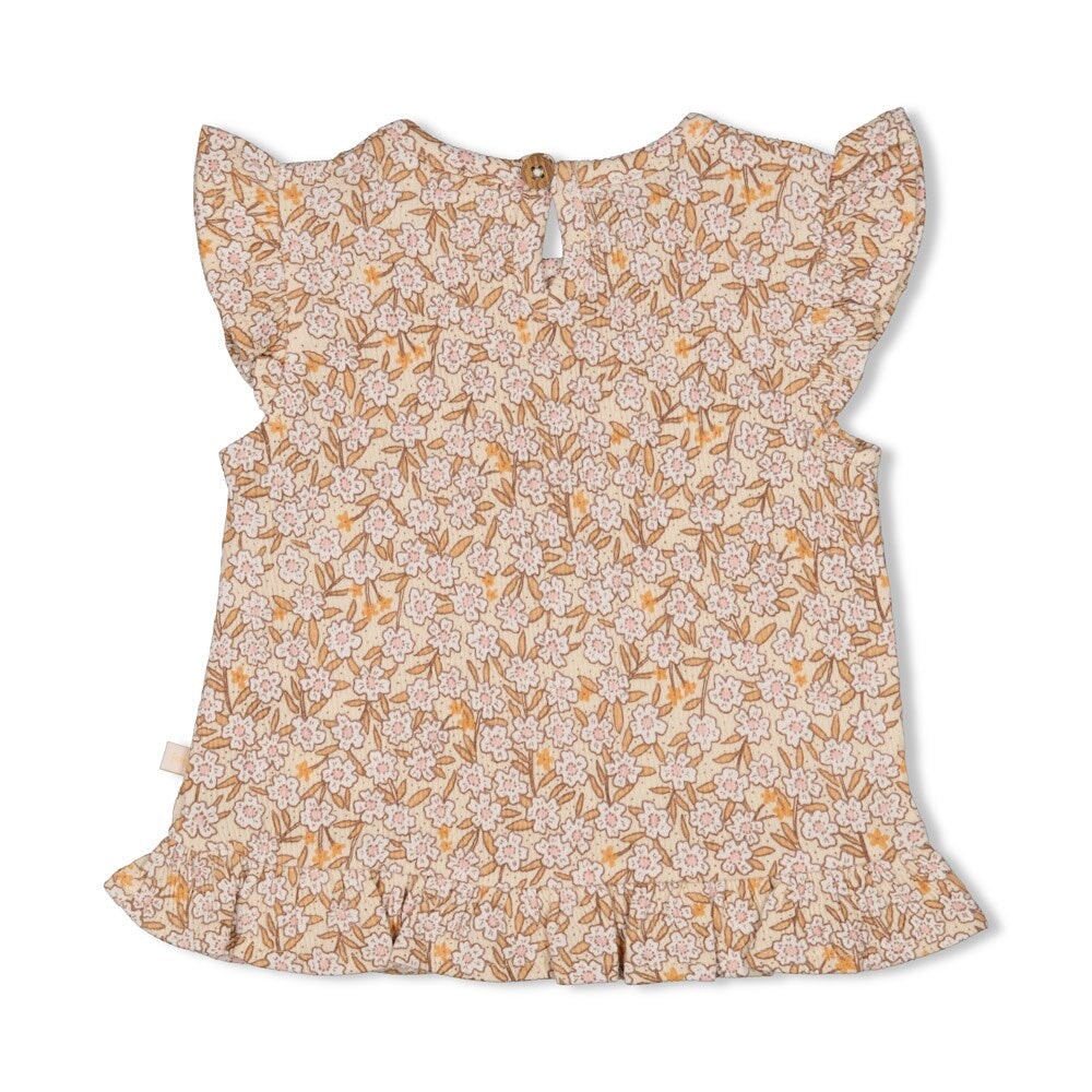 FLOWER FIELD - Allover Print "Fancy Fabric" Fashion Swing Top