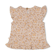 FLOWER FIELD - Allover Print "Fancy Fabric" Fashion Swing Top