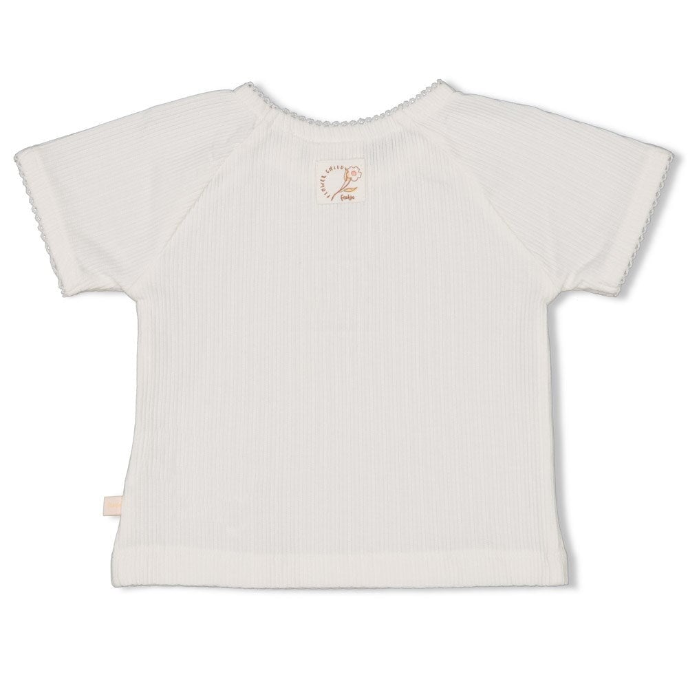 FLOWER FIELD - Fancy Pointelle Emboridered Top