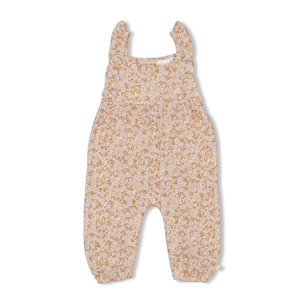 FLOWER FIELD - Allover Print "Fancy Fabric Knit" Jumpsuit