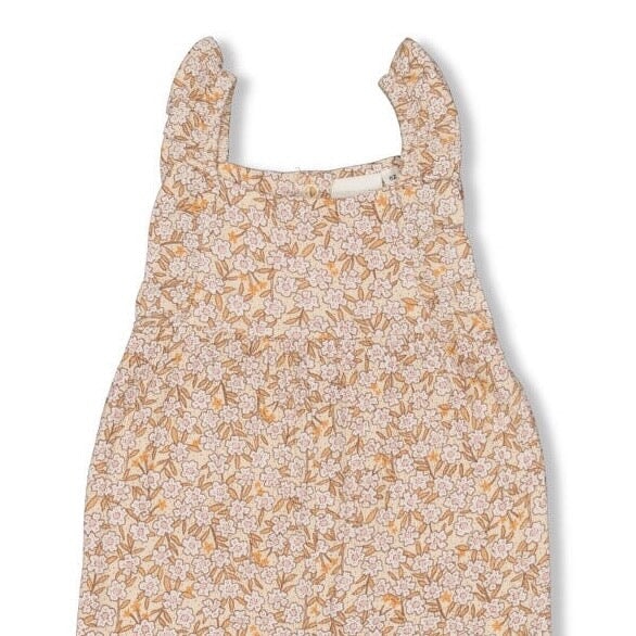 FLOWER FIELD - Allover Print "Fancy Fabric Knit" Jumpsuit