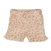 FLOWER FIELD - Allover Print "Fancy Knit" Fashion Shorts